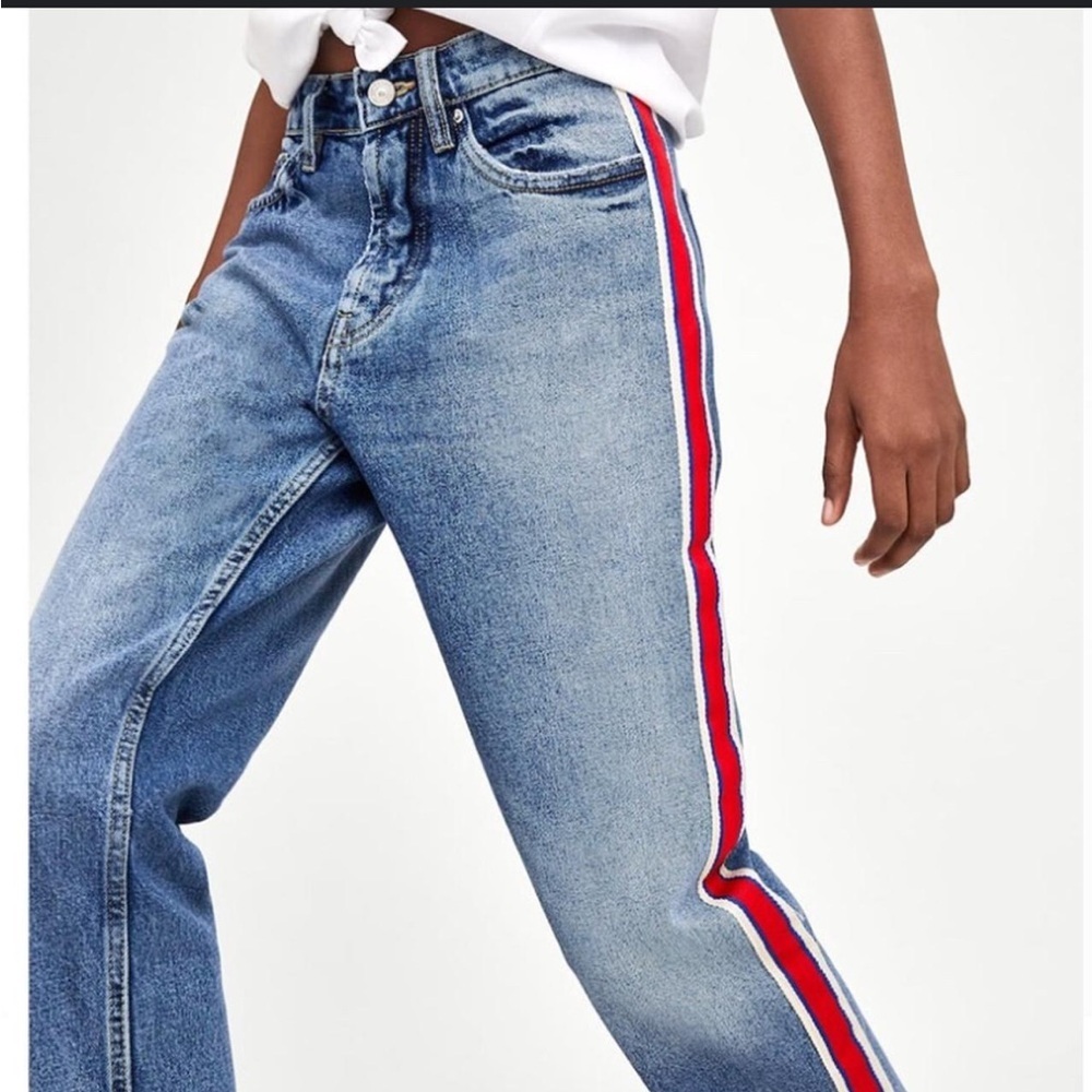 (19) Zara TRF Blue Denim Jeans